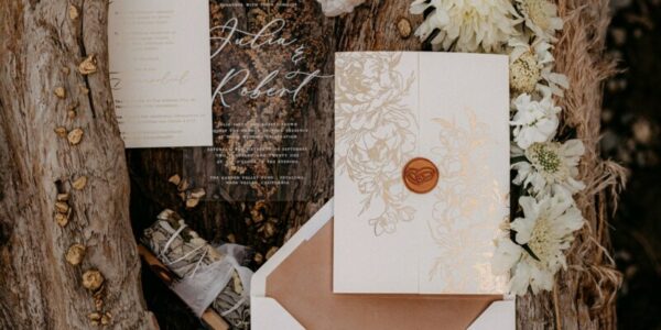 Boho Luxe Wedding suite, gold and beige invitations, wedding inspiration suite