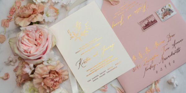 Peachy peony wedding blush ivitation suite. Blush wedding cards and stationery. Silk handmade invitations. Ecological invitaitons.