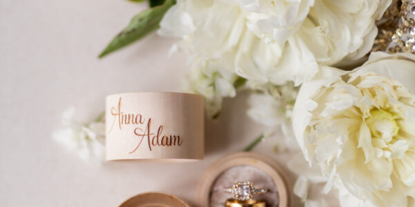 engraved wedding ring box  • personalised rustic ring box • real flowers in epoxy luxury ring box