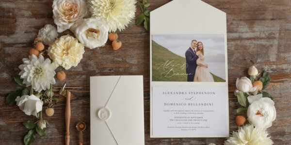 Affordable wedding invitations, Elegant wedding invitations • Romantic Wedding Invitation Suite • Handmade wedding Invites