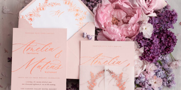 Blush Gold Wedding Invitations , Luxury Arabic Wedding Cards, Gold Vellum wrapping and wax seal Wedding stationery