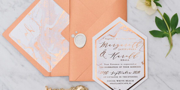 Print wedding invitations gold foil printing invites