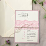 Modern Wedding Ivitations Cheap Stationery with Handmade Envelope