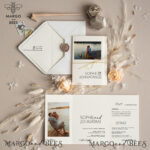Modern Wedding invitations with photo,  photos on wedding invitations, Luxury wedding invitations , Snapshots Wedding Invitation Suite