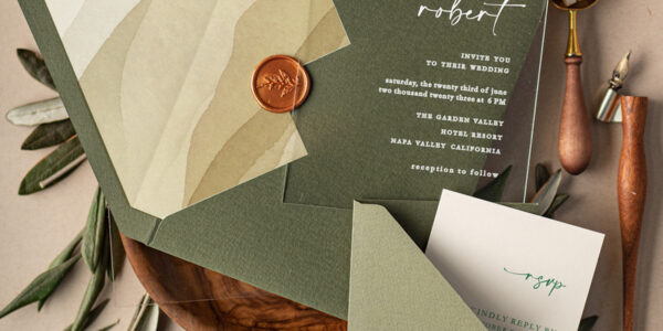 Wedding invitations custom, Elegant wedding invitations • Romantic Wedding Invitation Suite • Handmade wedding Stationery