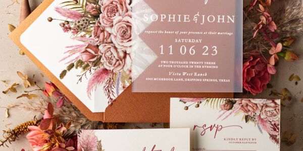 Affordable wedding invitations, Classic wedding invitations • Elegant Wedding Invitation Suite • Handmade wedding Invites