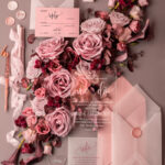 Elegant Acrylic Plexi Wedding Invites, Romantic Blush Pink Wedding Invitations, Bespoke Vellum Wedding Cards, Luxury Pink Wedding Invitation Suite
