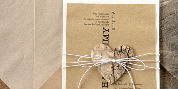 Recycled wedding invitations, eco paper wedding invitations, eco wedding invitations, eco paper, ecofriendly paper, recycled paper, handmade wedding invitations, affordable wedding invitations, cheap wedding invitations, white twine, white wedding invitations, white card, rustic wedding invitations, black lettering, wooden heart, rustic wedding, rustic wedding cards