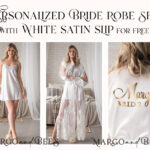 Bride robe White boudoir robe Long silk robe Bridal lace robe Dres