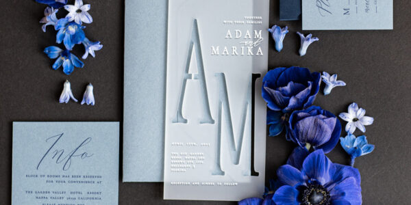 Acrylic wedding invitations, Navy velvet Wedding invitations online, dusty blue Navy wedding invitations, Romantic Wedding Invitation Suite