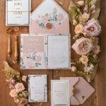 Luxury Gold Foil Wedding Invitations, Glamour Golden Shine Wedding Cards, Elegant Pocketfold Wedding Invites, Bespoke Floral Wedding Invitation Suite