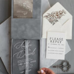 Elegant Silver Foil Wedding Invitation Box: The Epitome of Luxury and Romance