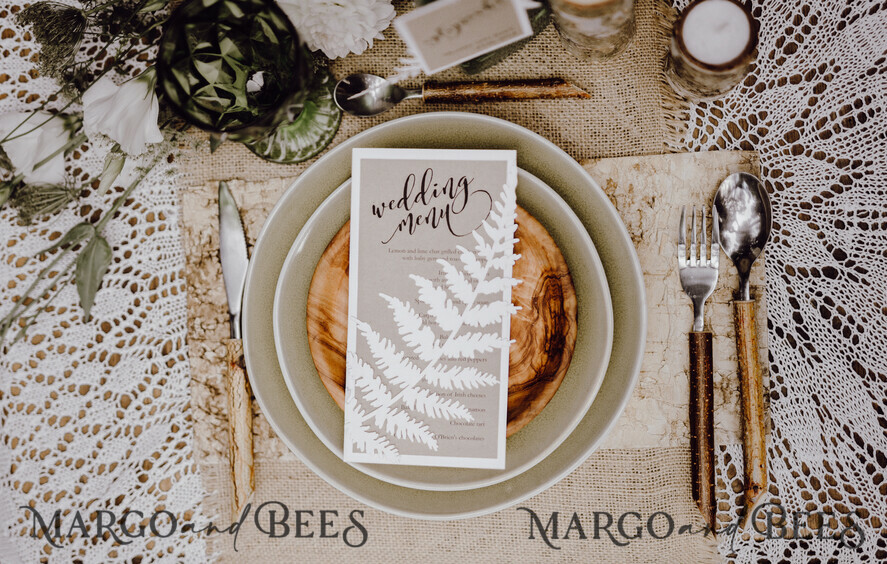 Country Wedding Menu, Barn Wedding Dinner Menu, Eco Romantic Personalized Cards, Kraft Wedding Menu, Simple Rustic Wedding Menu, Elegant Wedding Menu Cards