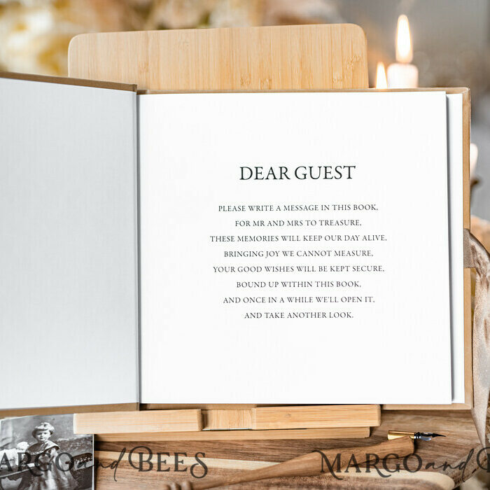 Wedding Guest Book Personalised, Velvet Instant Photo Book Boho Elegant Instax Wedding Photo Guestbook