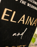 Luxury Velvet black Wedding Welcome Sign, Golden Wedding Decor, Personalised Wedding Sign, Wedding Gift, Welcome Wedding Board