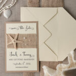 “Create Memories with Personalised Beach Save the Date Magnets and Cards for your Travel Rustic Wedding Destination”