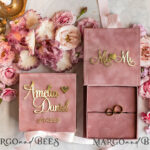 Elegantly Pink: Stationery with Blush Tones and Velvet Accent
