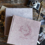 “Capture Cherished Memories with our Velvet Personalized Guest Book and Luxurious Velvet Box”