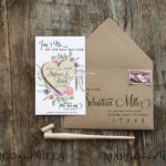Save the Date Handmade Cards: Heart Magnet Fridge Magnet Combo for Weddings!