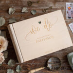 Create Lasting Memories with Our Wooden Wedding Guest Book and Engraved Rustic Photo Booth Album