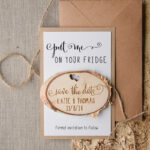 “Beautifully Personalised Wedding Save the Dates: Magnets for Your Special Day!”