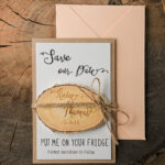 Custom Wooden Fridge Magnets: The Perfect Bespoke Wedding Save the Date