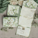 Sage green wedding? Wedding invitations in color sage green can be paired with various kinds of neutrals to incorporate into your wedding invitation, such as ivory and taupe. Elegant garden Wedding Cards.