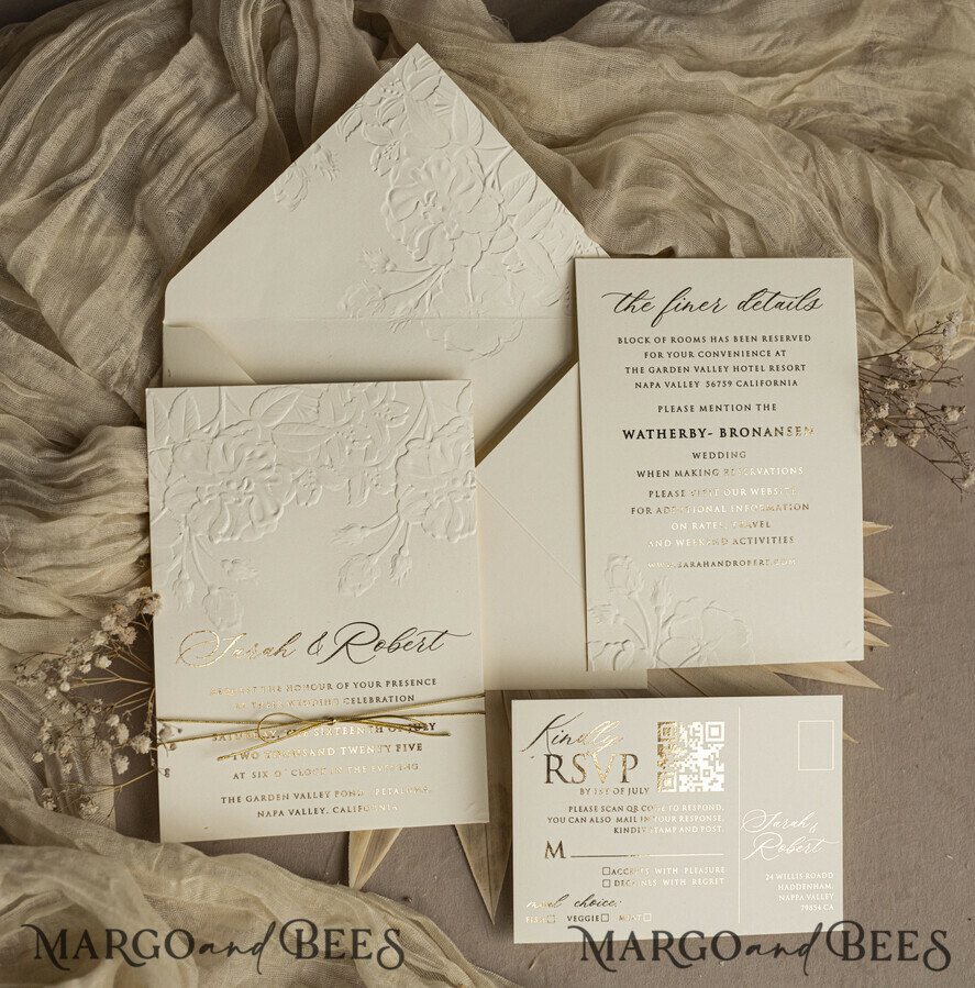 Essentials for a Classical Picturesque Dreamy Romantic Elegant Wedding Celebration: Timeless Elegance in White, Ivory, & Embossed Gold