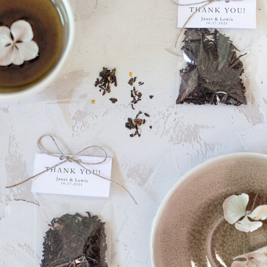 wedding favor ideas, Personalized Tea Bags