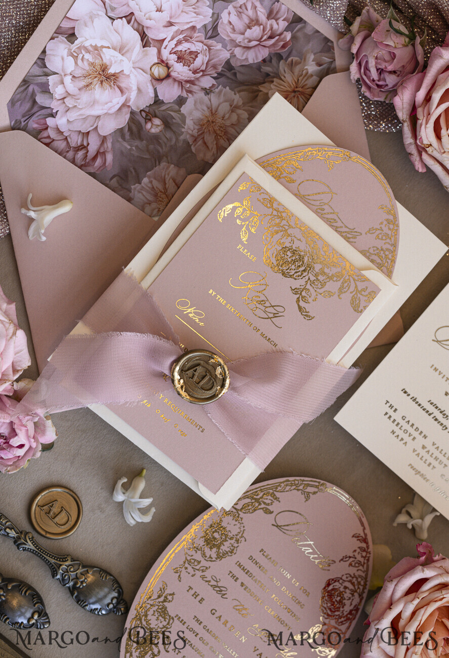 Vintage Baroque Wedding Invitation Suite – A Touch of Royal Elegance