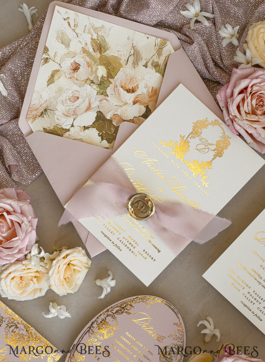 Vintage Baroque Wedding Invitation Suite: A Royal Touch for Your Wedding