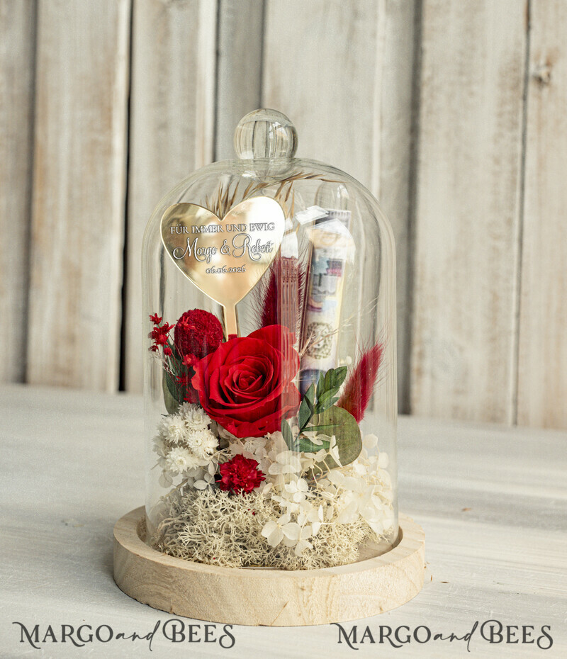 Geschenkschachtel für Geld Geldgeschenk zur Hochzeit mit Strauß aus Trockenblumen personalisiert Geschenkschachtel für Geld Geldgeschenk zur Hochzeit mit Strauß aus Trockenblumen personalisiert
