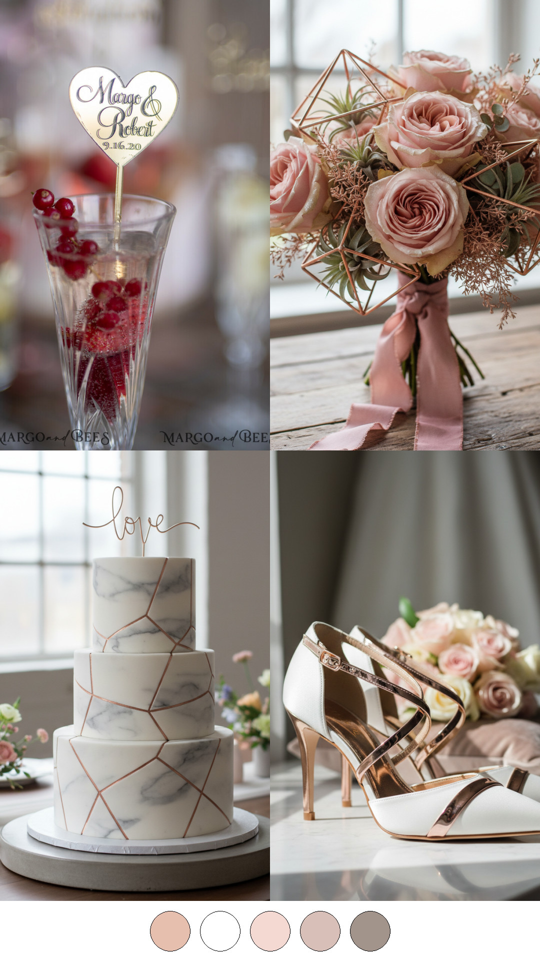 Wedding Inspiration Modern Rose Gold-0