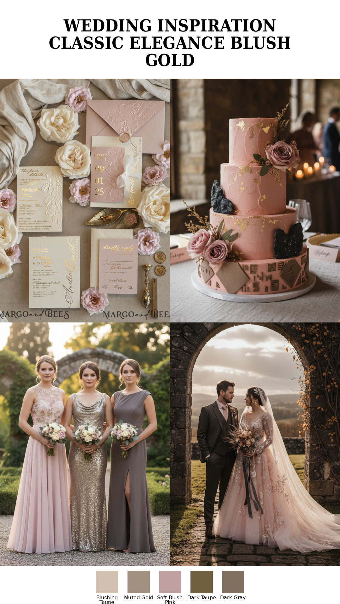 Wedding Inspiration Classic Elegance Blush Gold-0