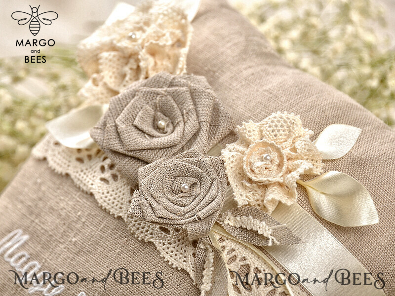 Custom Wedding Ring Box and Vintage Ring Pillow: The Perfect Ceremony Accessories for a Boho-inspired Wedding-0
