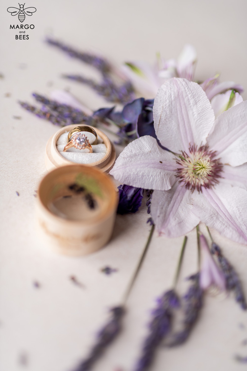 rustic glam wedding ring box  • handmade ring bearer box • velvet luxury ring box-10
