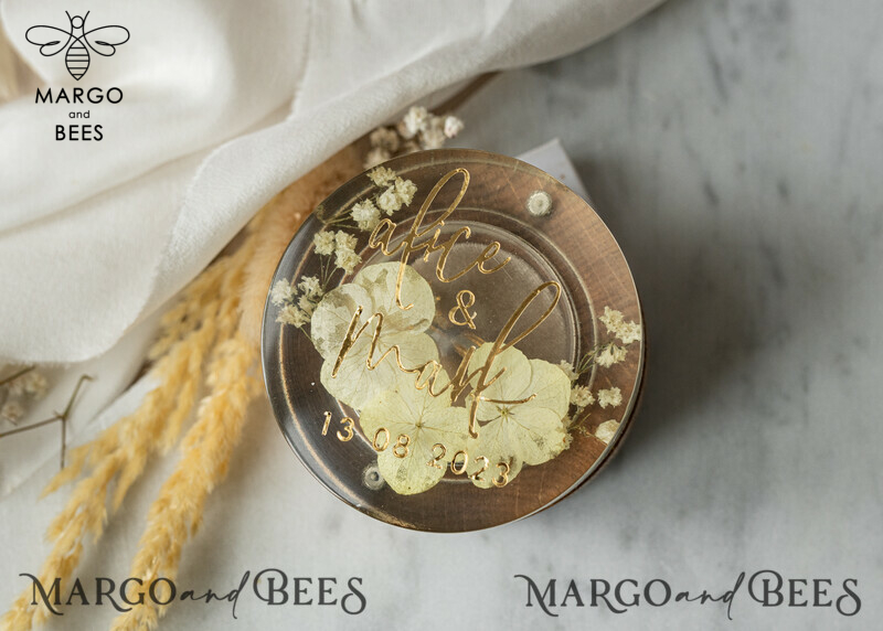 Handcrafted Epoxy Resin and Wood Wedding Ring Box for Ceremony: A Perfect Blend of Elegance and Nature
Boho Epoxy Wedding Ring Boxes: His and Hers, Uniquely Beautiful
Transparent Epoxy Double Ring Box for Wedding: A Symbol of Love in Clear View
Wood Resin Flowers Marriage Proposal Ring Box: A Whimsical Touch to Your Special Moment-1