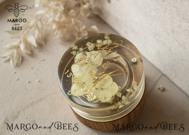 Handcrafted Epoxy Resin and Wood Wedding Ring Box for Ceremony: A Perfect Blend of Elegance and Nature
Boho Epoxy Wedding Ring Boxes: His and Hers, Uniquely Beautiful
Transparent Epoxy Double Ring Box for Wedding: A Symbol of Love in Clear View
Wood Resin Flowers Marriage Proposal Ring Box: A Whimsical Touch to Your Special Moment-25