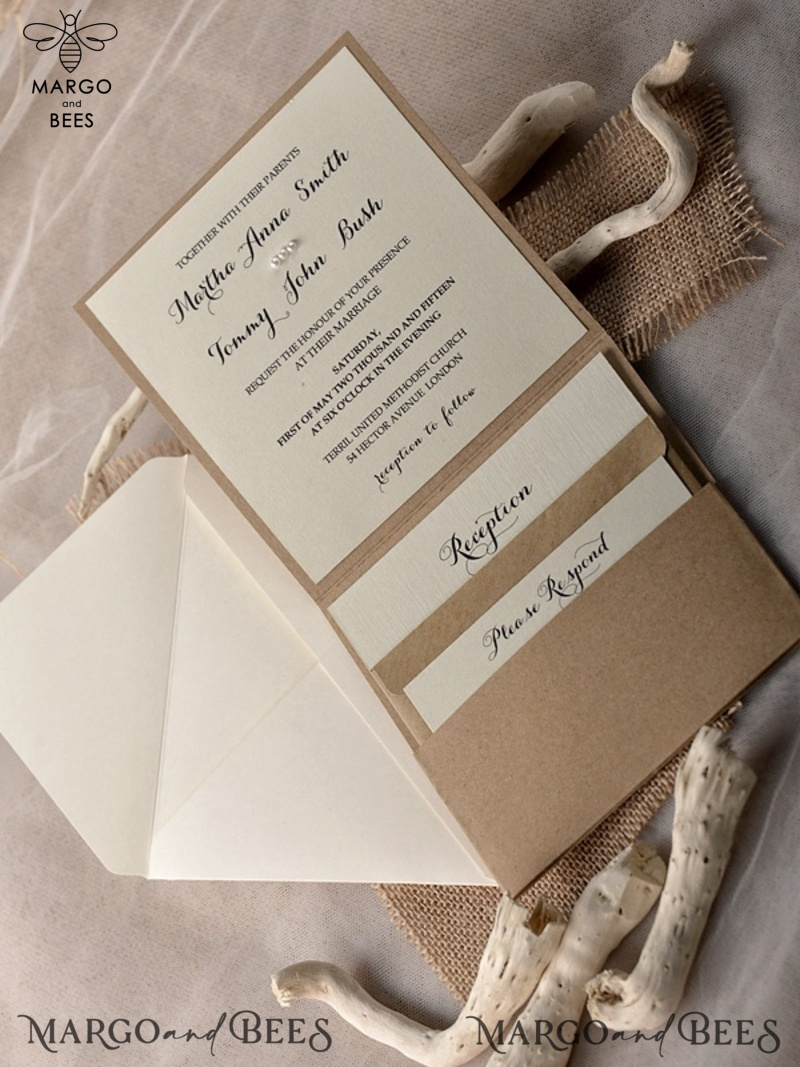 Beach Wedding invitations Starfish Wedding Invites destination  wedding Cards with burlap -4