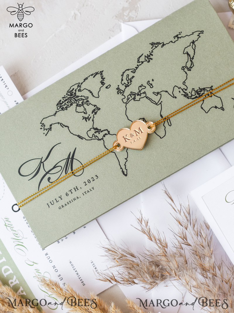 White Gold  Passport Wedding Invitation, Golden Plane Wedding Cards  Boarding Pass, Travel Passport Wedding Invitations  Abroad, Destination Wedding Invites, Travel Map Wedding Stationary-9