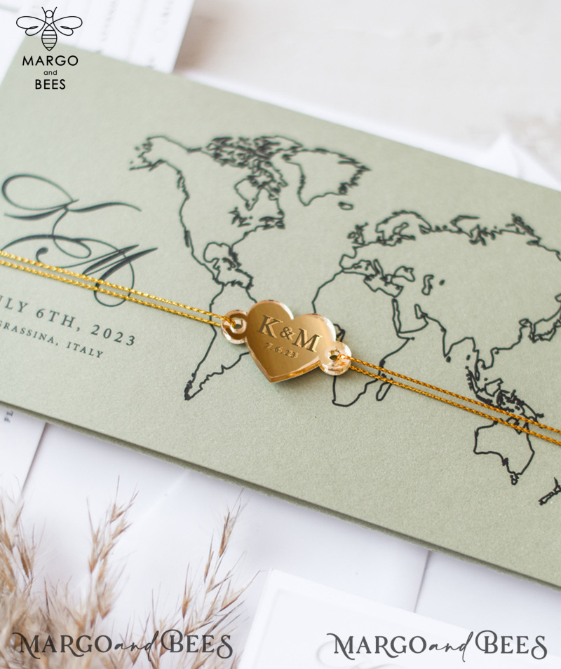 White Gold  Passport Wedding Invitation, Golden Plane Wedding Cards  Boarding Pass, Travel Passport Wedding Invitations  Abroad, Destination Wedding Invites, Travel Map Wedding Stationary-7