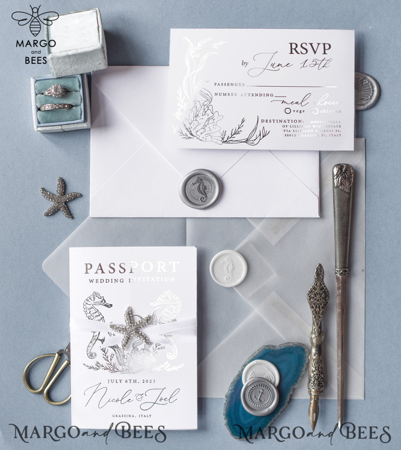 Wedding invitations custom colors, romantic beach destination invites-2