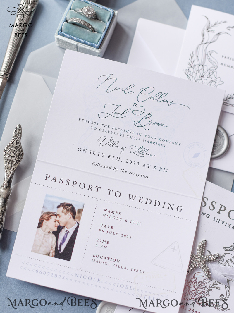 Wedding invitations custom colors, romantic beach destination invites-9