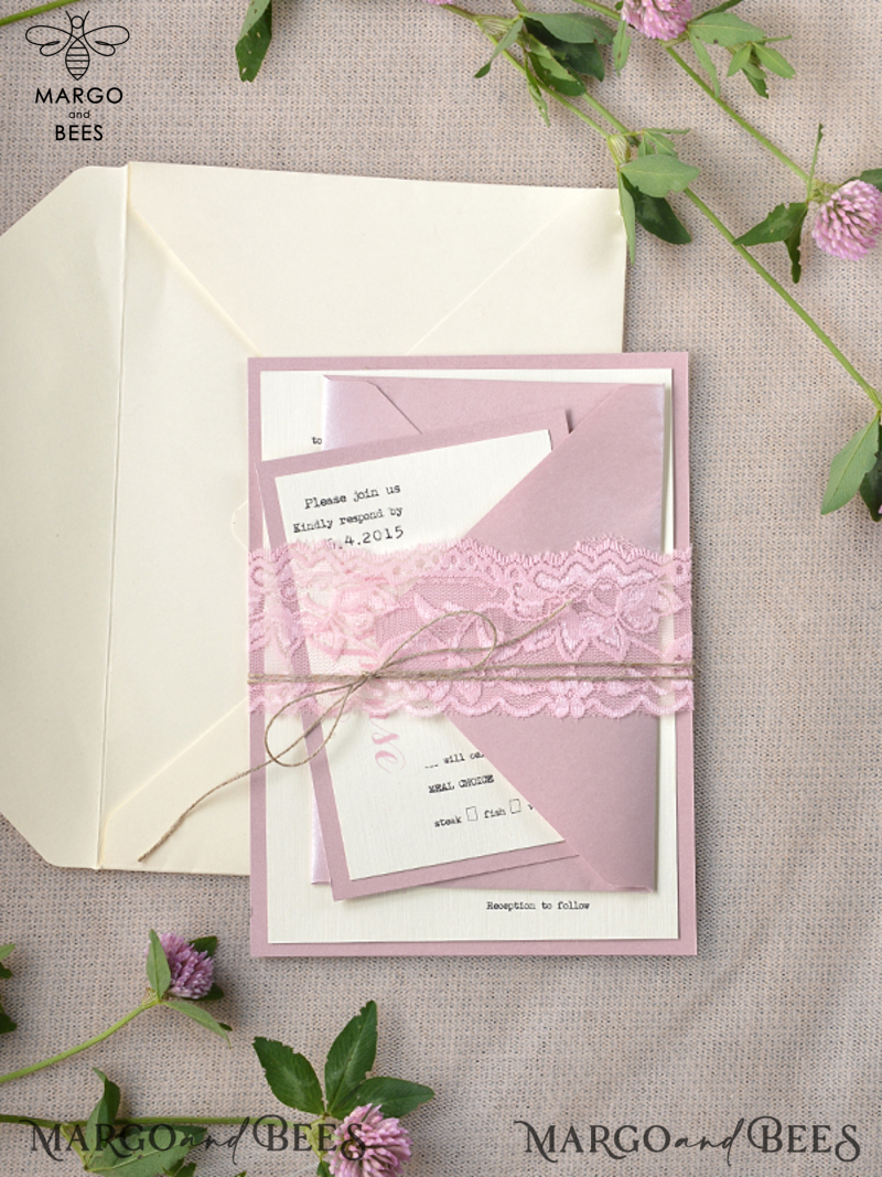 Modern Wedding Ivitations Cheap Stationery with Handmade Envelope -2