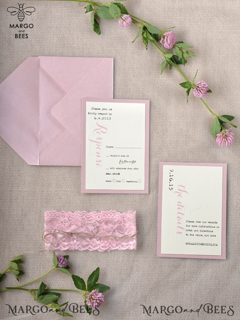 Modern Wedding Ivitations Cheap Stationery with Handmade Envelope -5