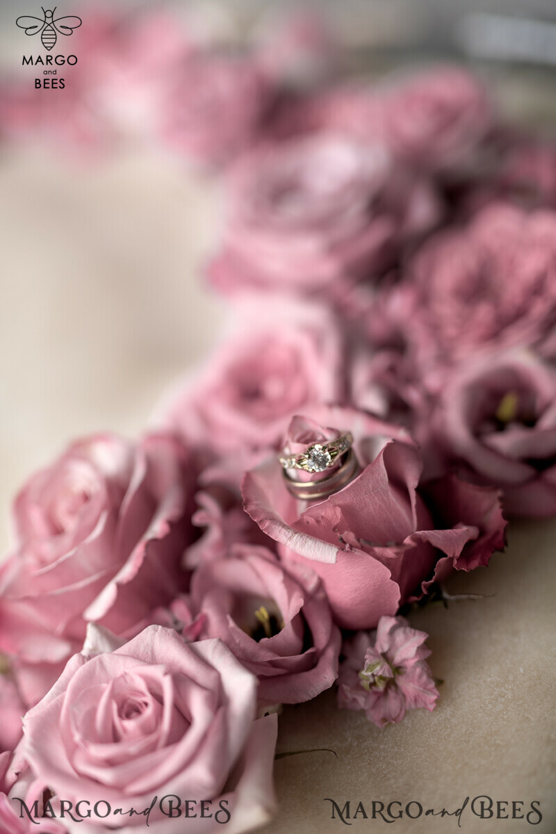 Floral Vintage Wedding Invitations With Hand Dyed Ribbon, Minimalistic White Wedding Invites, Handmade Wedding Invitation Suite, Bespoke Pink Wedding Stationery-15