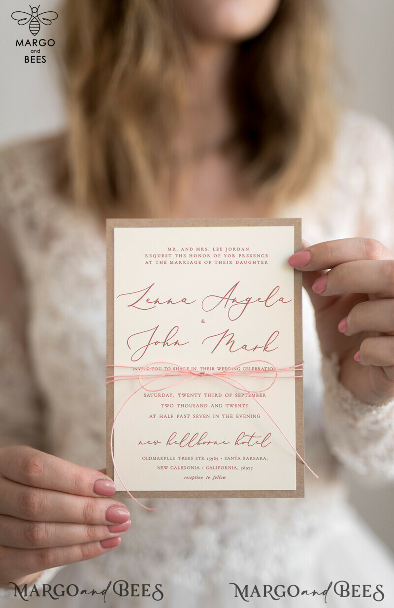 Create a Lasting Impression with Floral Vintage Wedding Invitations: Bespoke, Elegant, and Handmade Wedding Stationery with a Minimalistic Touch-3