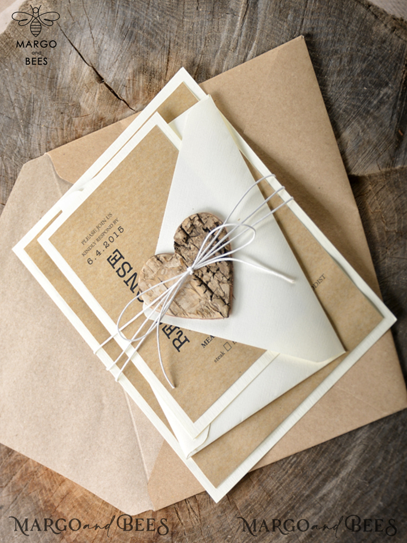 custom wedding invitations romantic  -4