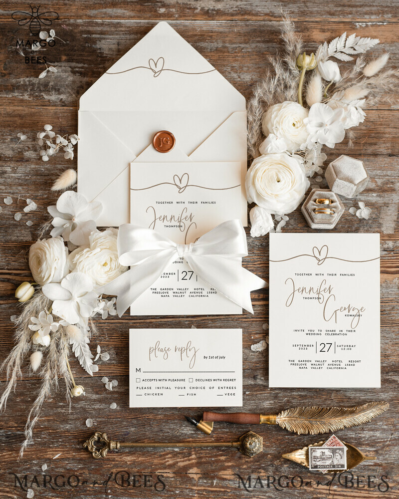 Unique and Elegant Wedding Invitation Suite: Simple and Stunning Wedding Invites-1