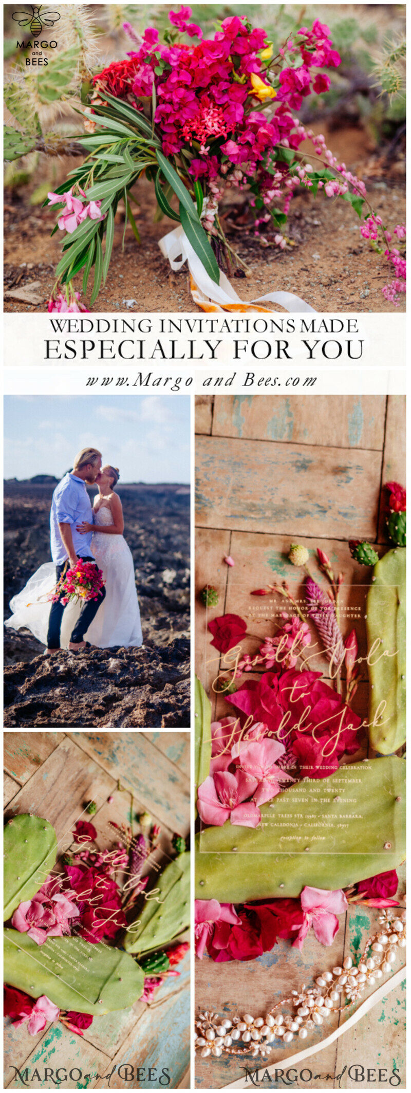 Luxury Acrylic Plexi Wedding Invitations: Glamour and Elegance in Minimalistic Wedding Stationery-5